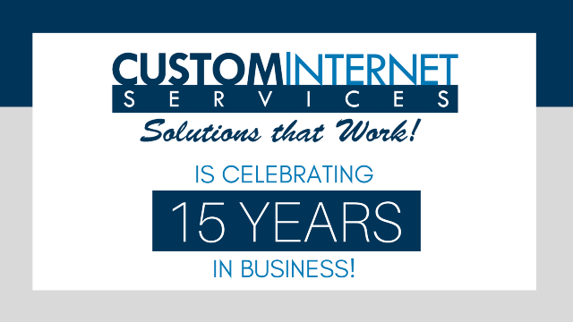 Help Us Celebrate 15 Years In Business!
