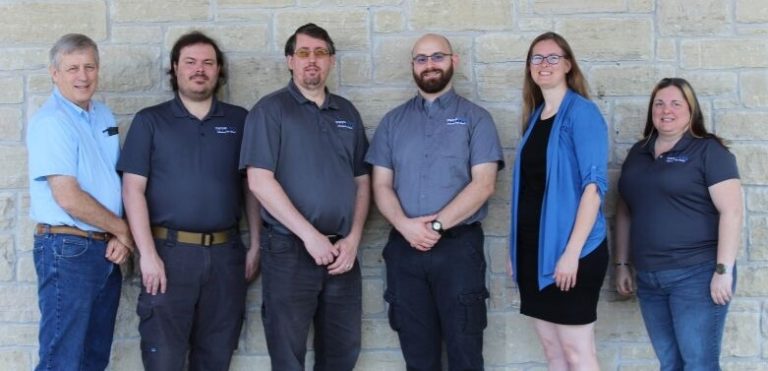 A group photo of the 6 Custom Internet Services team members