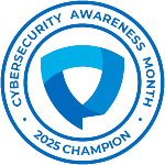 Logo designating Custom Internet Services as a 2024 Champion for Cybersecurity Awareness Month