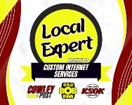 Local Expert Badge, presented to Custom Internet Services by Cowley Post, 95.9 BOB-FM, and KSOK