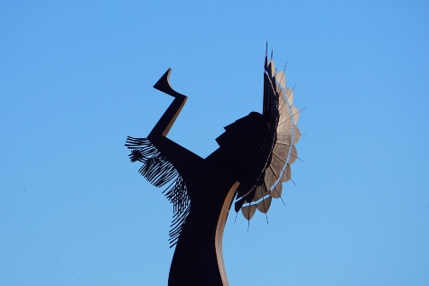 Native American statue of "Keeper of the Plains" found in Wichita, KS