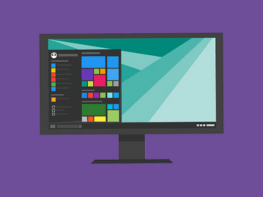 Illustration of a Windows 10 Desktop